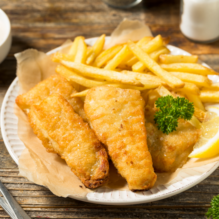 fried fish and fries